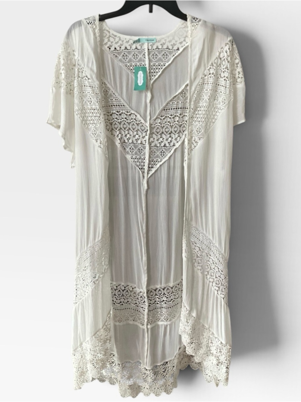 Maurices Women’s White Lace Swim Cover-Up Size Small/Medium NWT